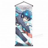 Japanese Anime Cartoon Ao no Exorcist Bedroom Hanging Poster Devil Rin Wall Flag Scroll Banner For Birthday Gift 45x110cm