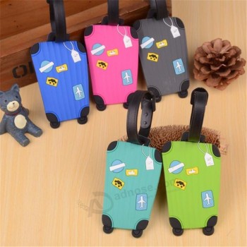 Hot sale 1pc New Suitcase Cartoon travelpro luggage straps design ID Tag Address Holder Identifier Label  travel Accessories
