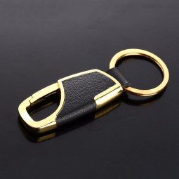 Creative Metal Leather Car personalised keyrings Fashion Car-styling PU Leather Car Key Chain Ring Keychain Keyfob Jewelry Trinket Accessories