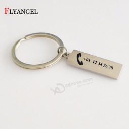 Customized Anti-lost Phone Number Carpersonalised keyrings Pendant Auto Vehicle Phone Number Keyring Key Chain Car Decoration Gifts
