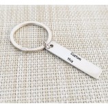 Customized Letter Name personalized keychains Engraved ID Tag Charm Pendant Women Men Car Bag Door Key Chain Key Ring