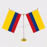Colombia table Flag Polyester Colombian National desk flag in stock