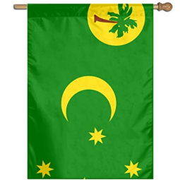 Polyester Low Price Decorative Coco Islands garden Flag custom