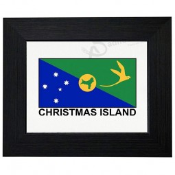 Royal Prints Christmas Island Flag - Special Vintage Edition Framed Print Poster Wall or Desk Mount Options