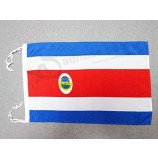 Costa Rica Flag 18'' x 12'' Cords - Costa Rican Small Flags 30 x 45cm - Banner 18x12 in