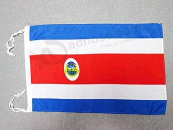 costa rica flag 18'' x 12'' cords - costa rican small flags 30 x 45cm - banner 18x12 in