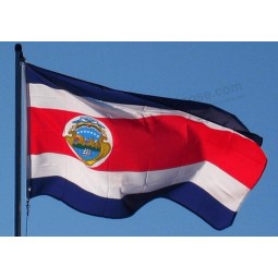 China Manufacturer Custom High Resolution Printing Flag Of Costa Rica