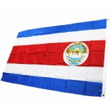 90 x 150cm Costa rica high quality polyester printed flags indoor and outdoor decoration activity flag