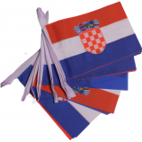 Decoración del día nacional colgando croacia cadena bandera bandera
