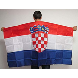 High quality polyester Croatia country body cape flag
