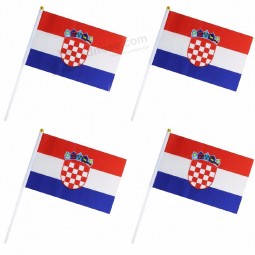 Factory Price Decorative Croatia Hand small flag