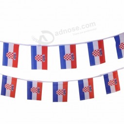 8 meters string rectangle croatia bunting flags for event