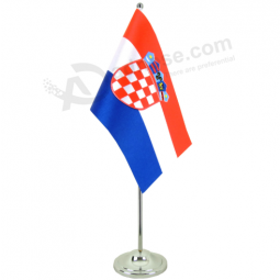 Hot selling Croatia table top flag pole stand sets