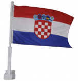 custom print 30*45cm Croatia car flag Croatian car window flag