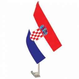 100% polyester printing Croatia country car window flags