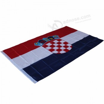 High quality polyester national flags of Croatia