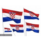 Wholesale polyester silk satin custom flag of Croatia