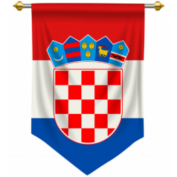 Home decotive polyester Croatia Pennant banner