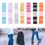 correias de bagagem leves ajustáveis ​​Amarre o cinto para mala de viagem de bagagem fivela de bloqueio colorido