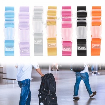 correas de equipaje ligeras ajustables Cinturón de amarre para equipaje maleta con hebilla de viaje colorida