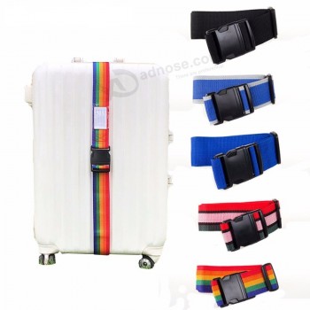 Correas de equipaje de 190 cm accesorios de maleta de viaje correa de bolsa nuevas correas de equipaje ligeras ajustables correa de nylon con cerradura sin contraseña