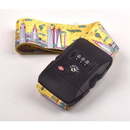 Wholesale Travel TSA Password Lock Suitcase lightweight luggage straps Luggage Case Belt Polyester Safe Travel Accessories