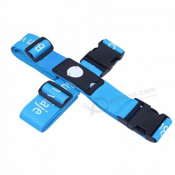 factory wholesale lightweight luggage straps polyester cross belt Bag strap For travel Two models useful travel accessories