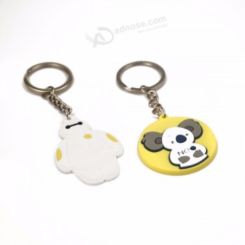 lovely custom soft pvc rubber keychain for girls gift