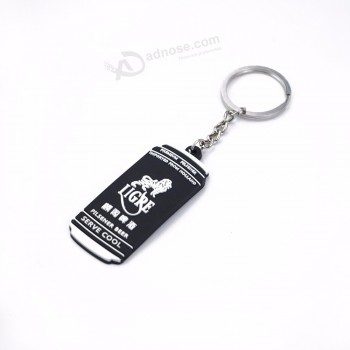 kundenspezifisches eigenes Logo preiswerter weicher Note PVC keychain Schlüsselkette
