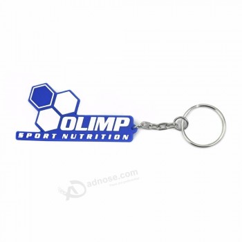 3D design soft PVC rubber keychain with LED light