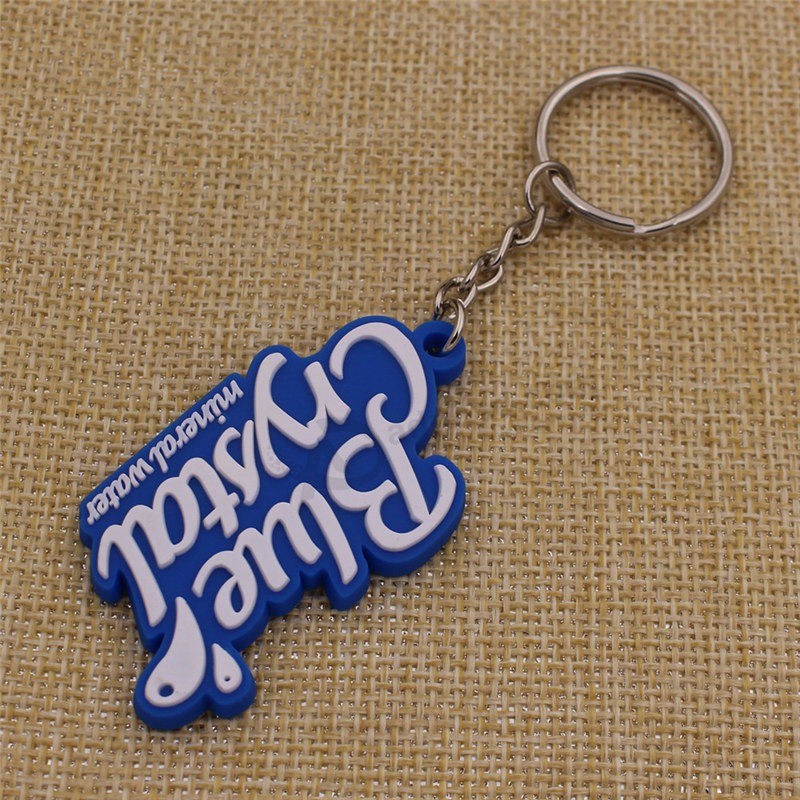 Wholesale custom Your branded 2D soft PVC keytag with branded Logo