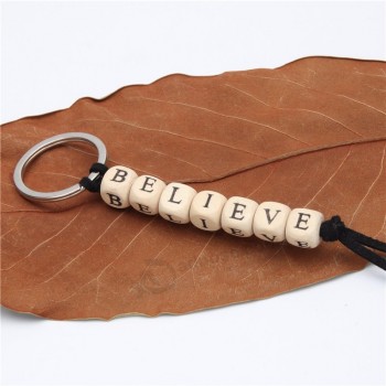 1pc custom Key ring personalised keyring keychain name wood xmas gift bagpack Tag favour gift letter handmade