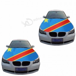 Cheap sale congo car hood covers flag for any activity