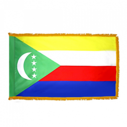Decorative Comoros national tassel flag custom