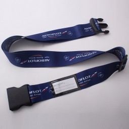 novelty luggage strap with ID holder