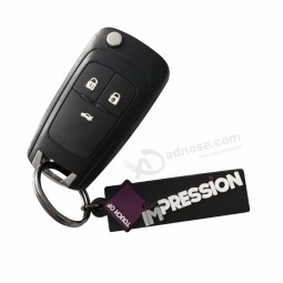 Custom gifts promotional company brand logo PVC keychain