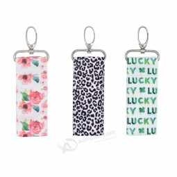 Colorful Lipstick Holder personalized keychains Keyring Key Pouch Bag Car Home Decoration new