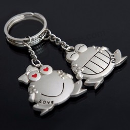 Fashion 1 Pair Love You Big Mouth Frog Key Ring personalized keychains Keyfob Sweetheart Gift Keyring Couples Boyfriend Girlfriend Key Chain