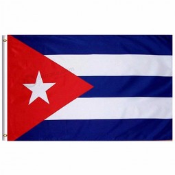 Hete groothandel nationale vlag van Cuba 3x5 FT 150x90cm banner - levendige kleuren en UV-lichtbestendig - Cubaanse vlag polyester