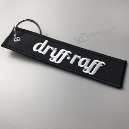 Keyring Twill Material And Promotional Gift Embroidery Key Chain