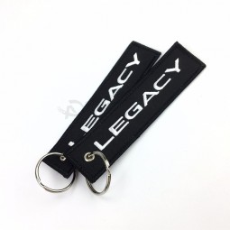 custom embroidered keychain luggage Tag label Key chain flight key chains