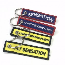 high quality custom color printing embroidery key with your own logo