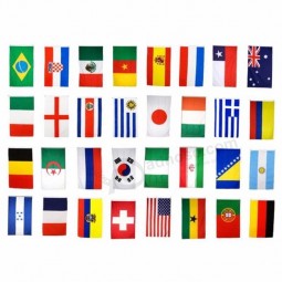 banderín de celebración banderas decorativas nacionales del empavesado de cuerdas
