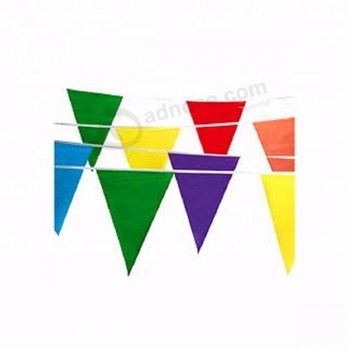 bandeira de estamenha de poliéster triângulo decoração de natal