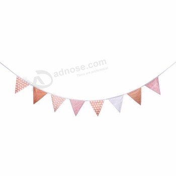 Wholesale Printing Polyester Custom  Festival  Decoration  Colored Branded Fabric Bunting