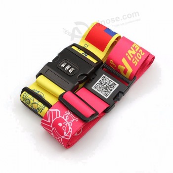 adjustable travel lightweight luggage straps extra long suitcase belt with security lock
