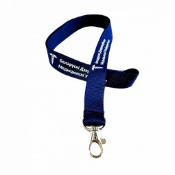 silkscreen printing neck strap key holder chain lanyard with metal buckle