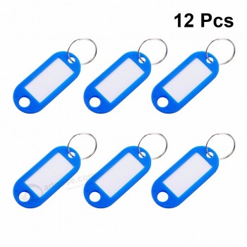 Portable Lightweight Plastic Key ID Caps Keychains Luggage Tags Label Tags Organizer for Home Office Hotel