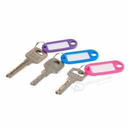 2019 New  Hot Sale 100 Pieces Plastic Key Tags Assorted Key Rings ID Tags Name Card Label For Dropshipping 328