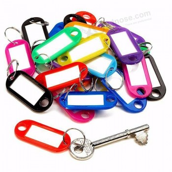 30pcs/Bag multicolor plastic PP Key card token luggage Tag hotel hotel number classification card keychain